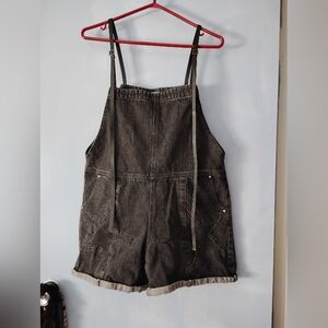 Grace Chow Black Drnim Overalls M